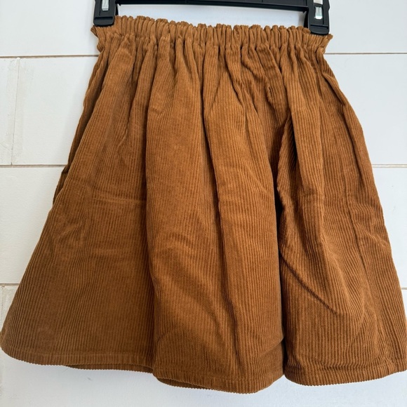 THE SIMPLE FOLK Cotton Corduroy Pockets Skirt | Rust - Picture 8 of 10